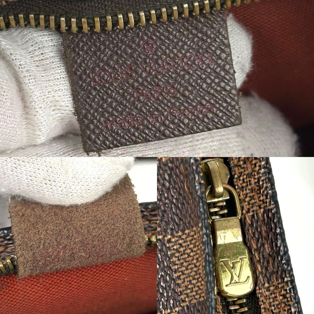 【美品】ルイヴィトン　ダミエ　トゥルースメイクアップ　ポーチ　N51982　革