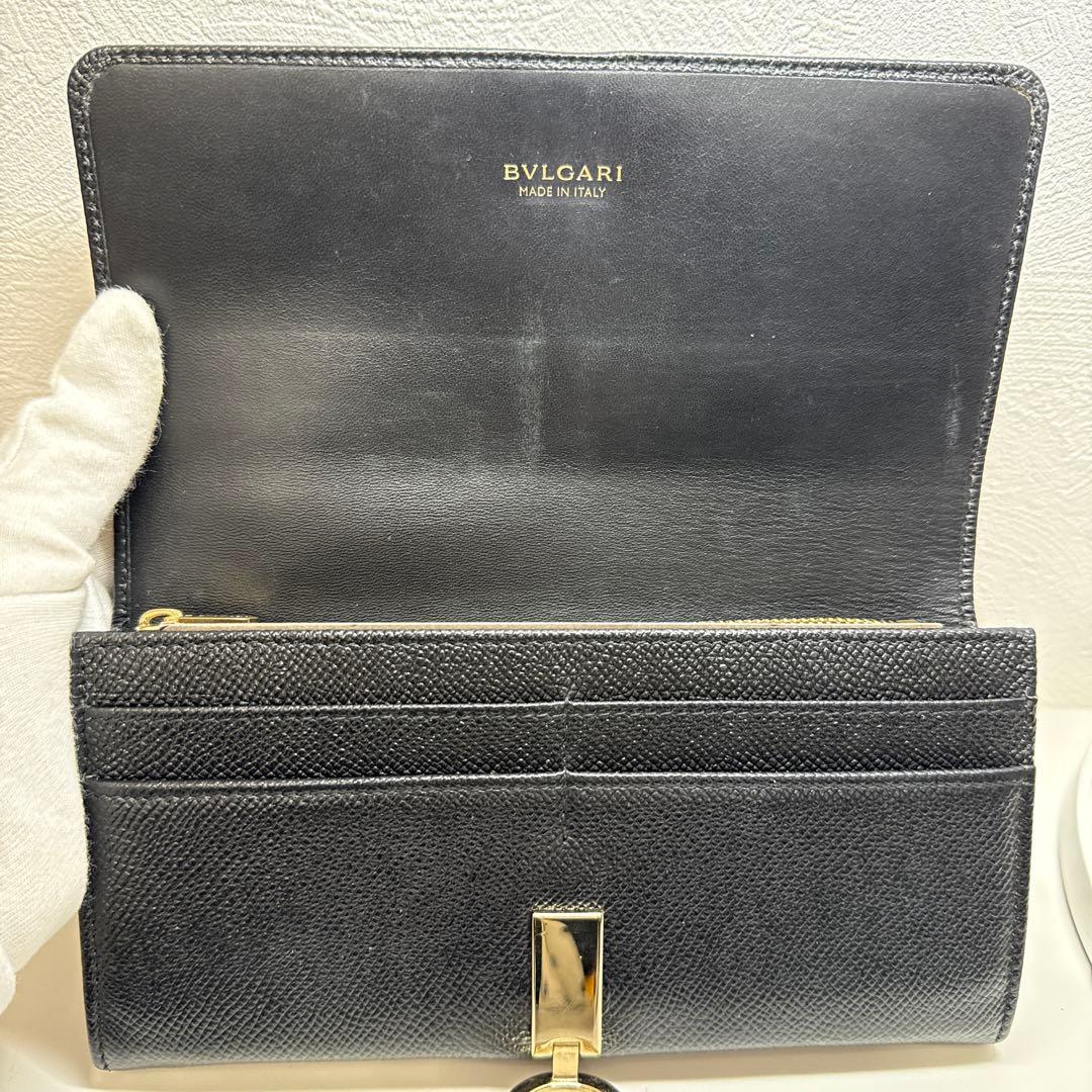 ロバブルガリ　黒 長財布