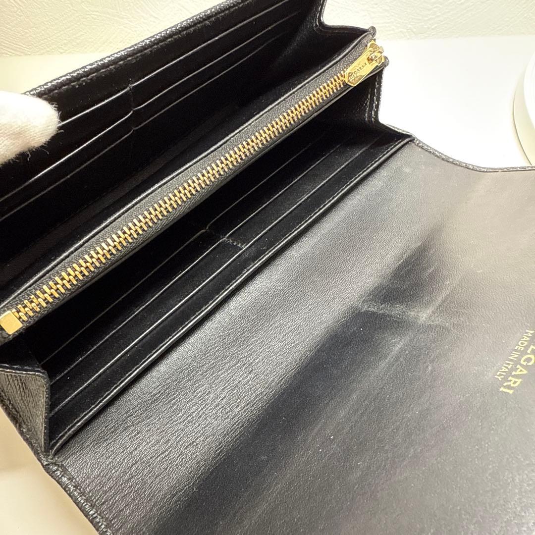 ロバブルガリ　黒 長財布