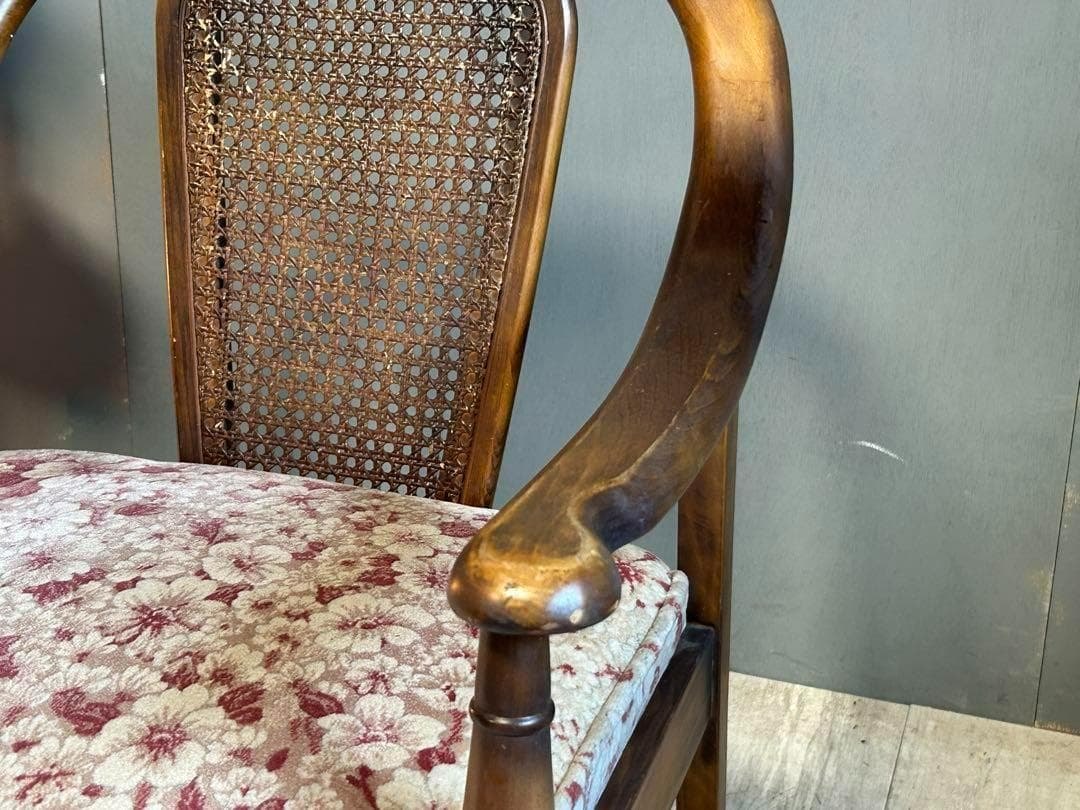 ②　カリモク　karimoku コロニアル　アームチェア　ヴィンテージ　IH