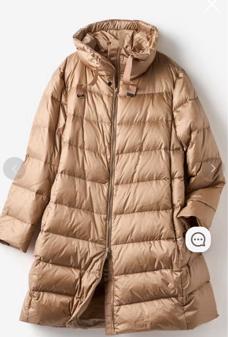 美品✨ドゥクラッセ　艶Airダウン・スタンドカラーロングコート