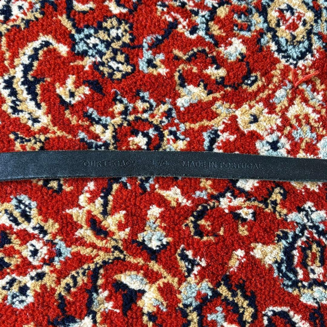 小物 OUR LEGACY 2CM BELT BLACK LEATHER 70