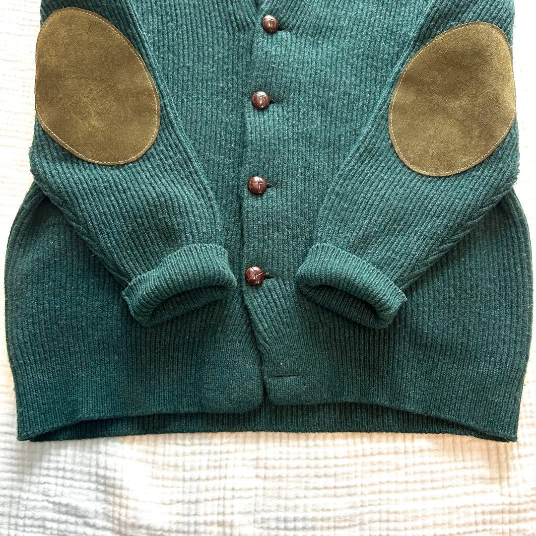 ウィリアムロッキー　カーディガン　ウール100% 38 スコットランド製