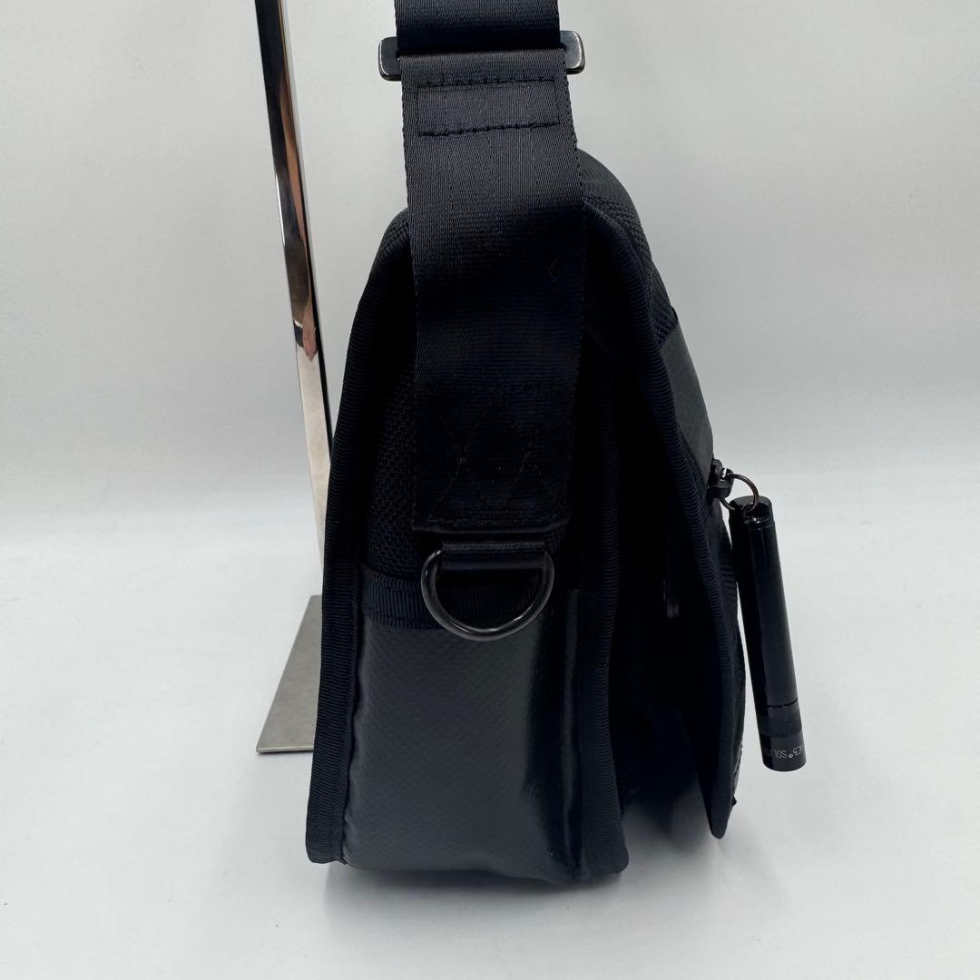 ポーター　メッセンジャーバッグ ヒート マグライト付　黒　ショルダー　斜め掛け