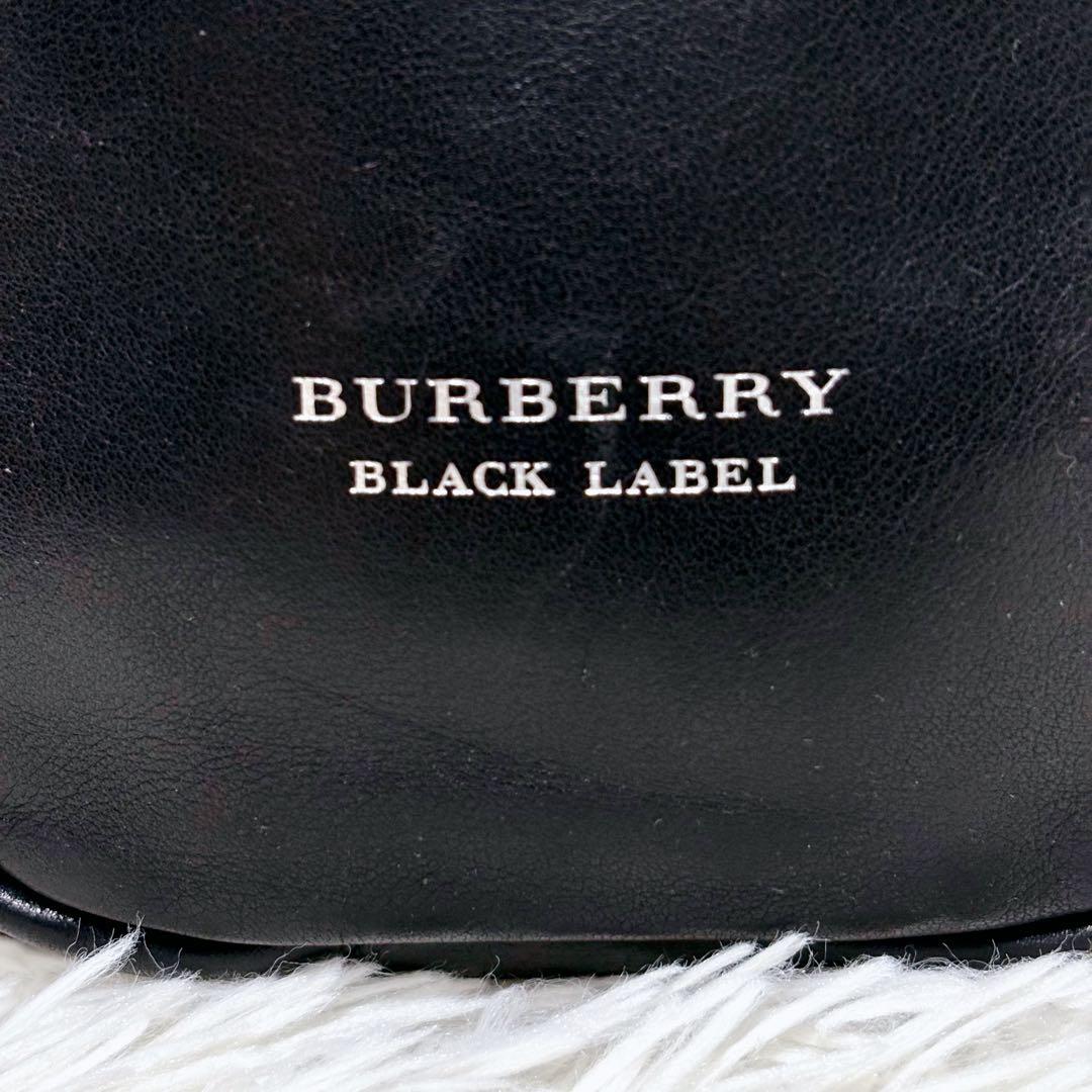 ✨美品✨バーバリー ボディバッグ ショルダーバッグ オールレザー 本革 ブラック