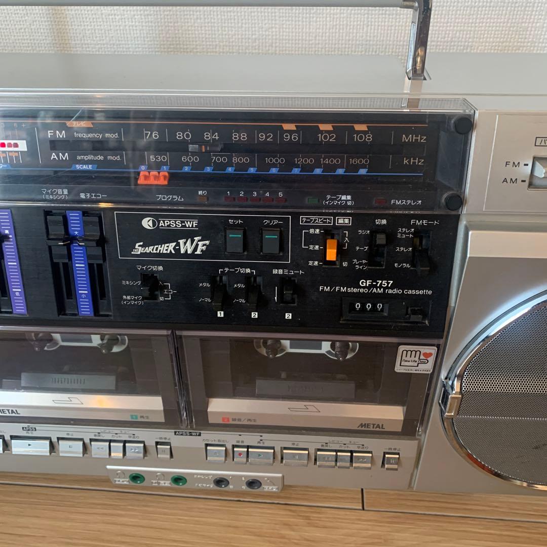 SHARP SEARCHER-WF GF-757 ラジカセ ダブルカセット