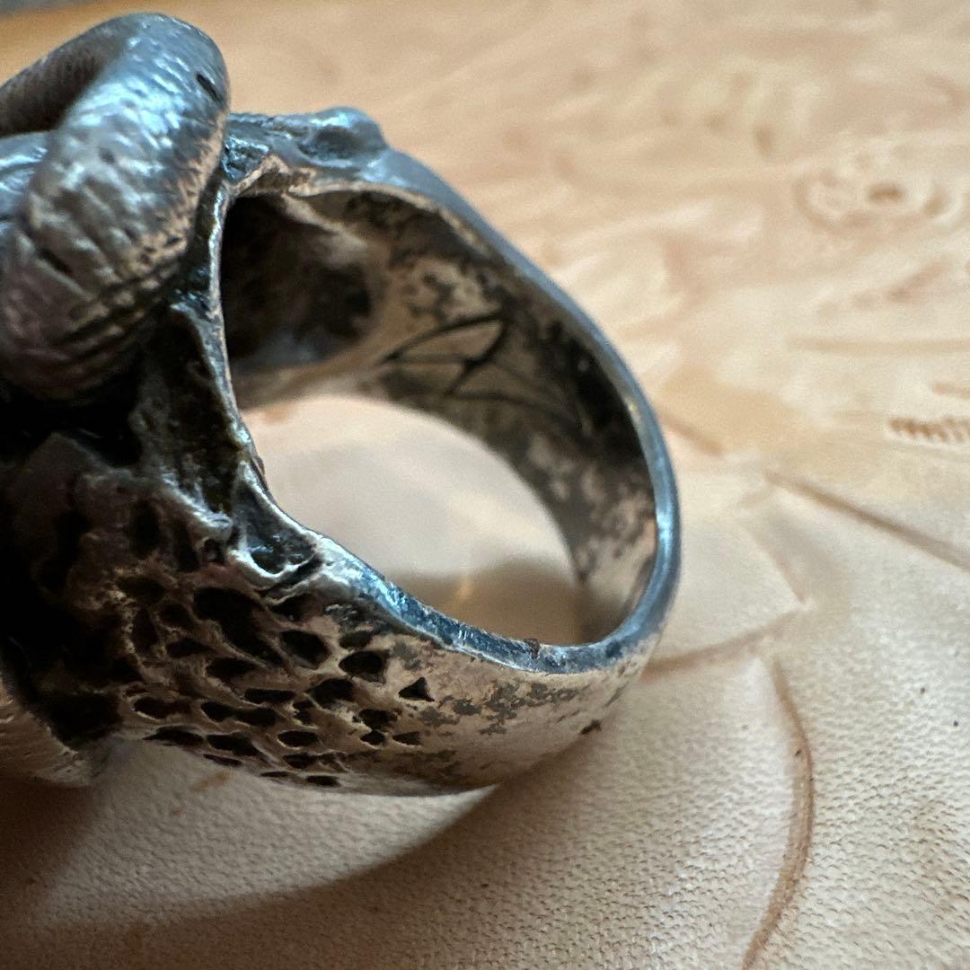 p*e様 crazy pig クレイジーピッグ　シルバーリング　スネーク　スカル