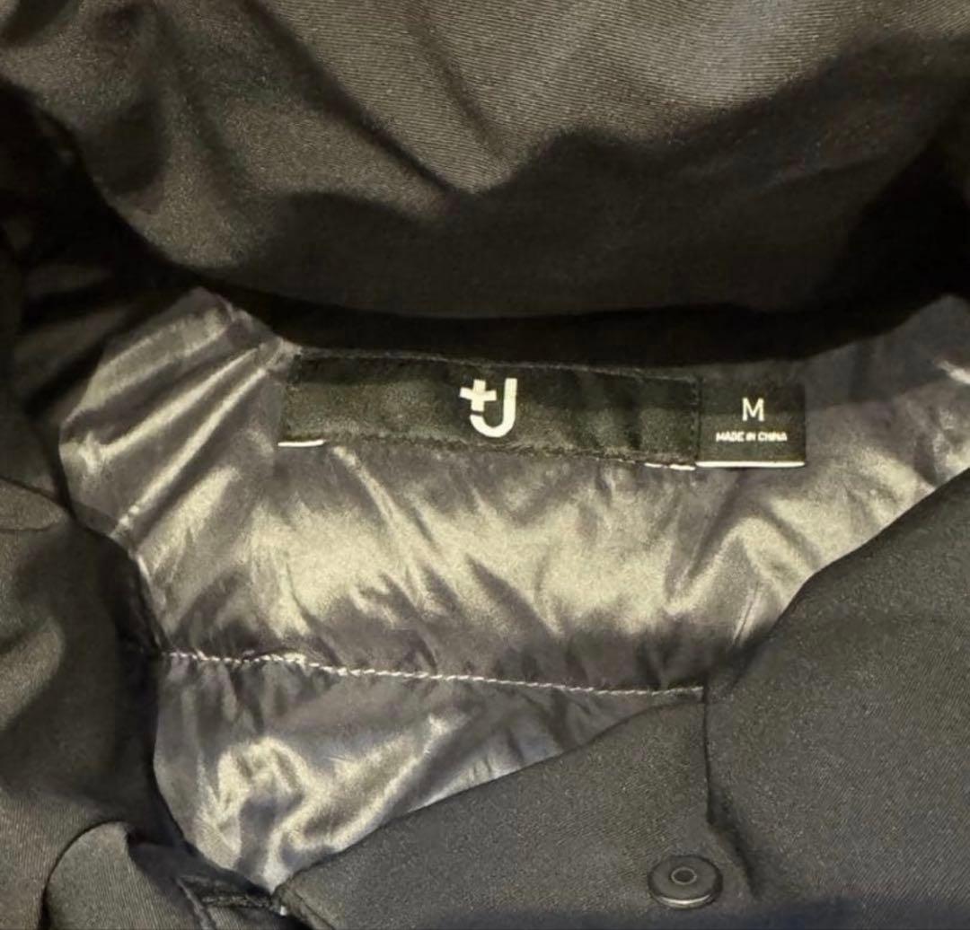 ユニクロ +J ブラック ハイブリッドダウンジャケット Mサイズ