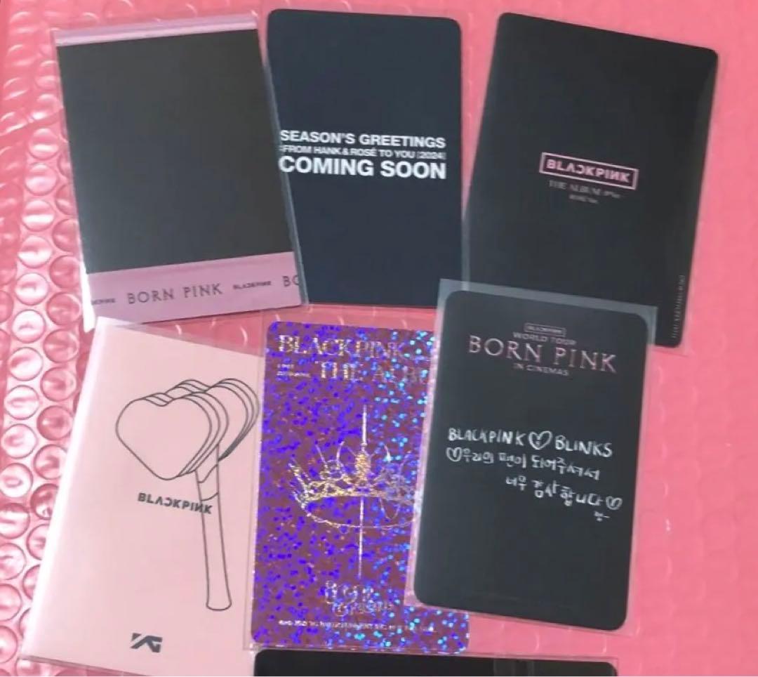 blackpink the album jp シーグリ ペンライト ロゼ トレカ