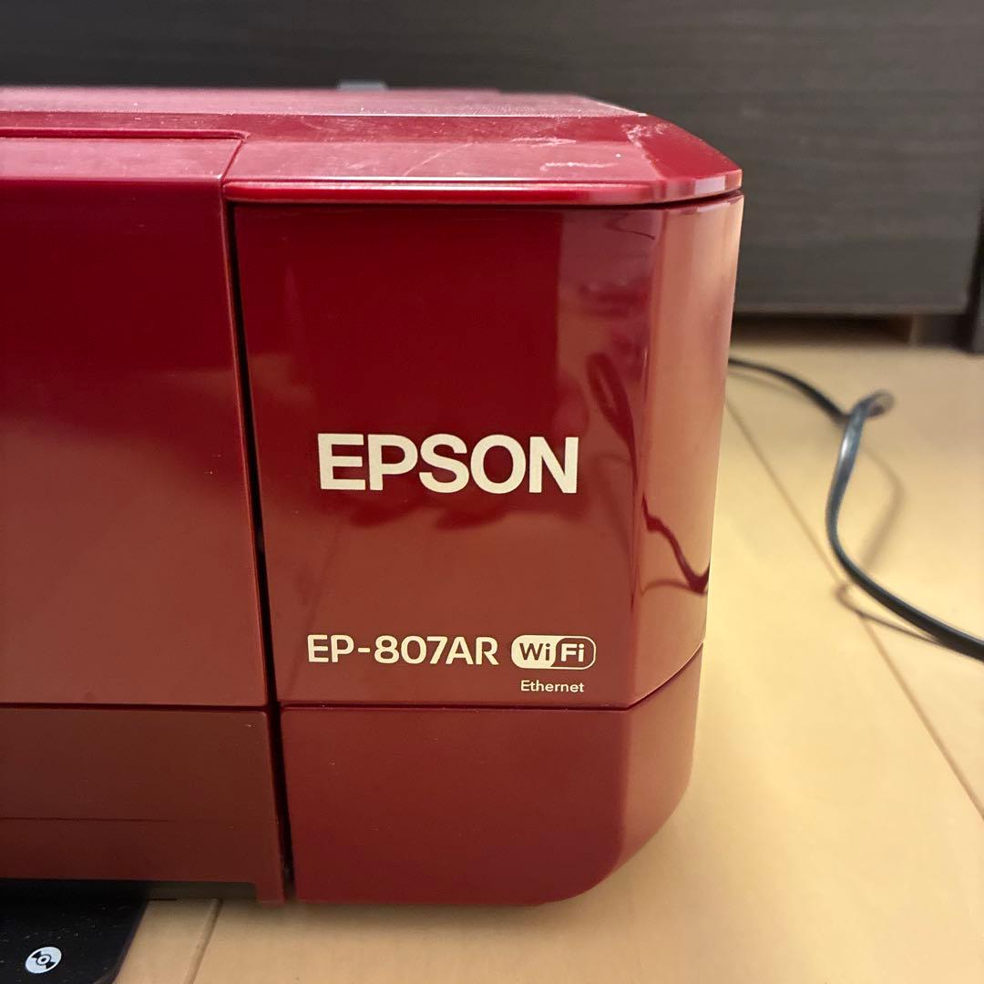 EPSON EP-807AR インクジェットプリンター 赤【ジャンク品】