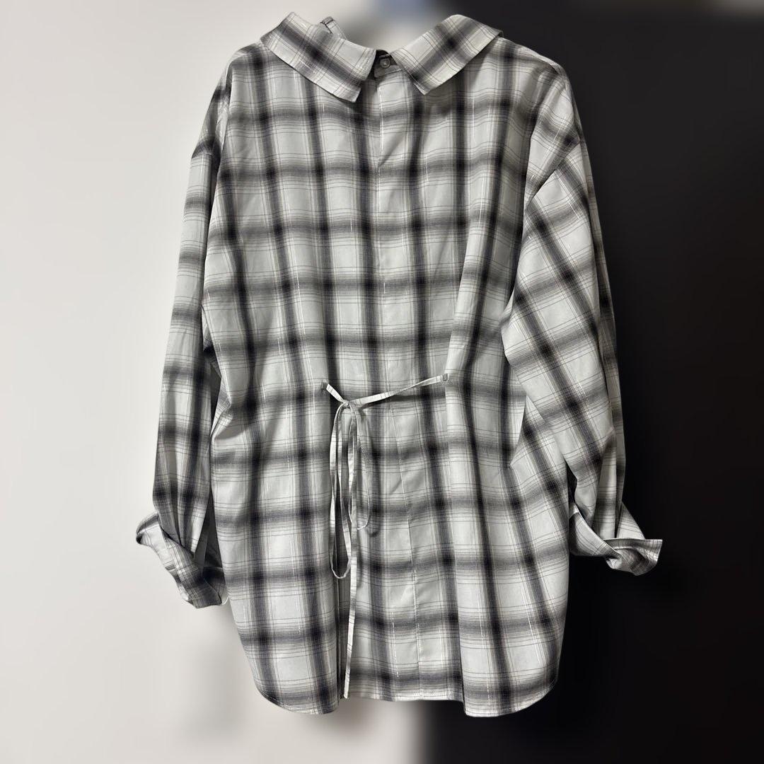 オンブレラメチェックアシメシャツ　フライアイディー