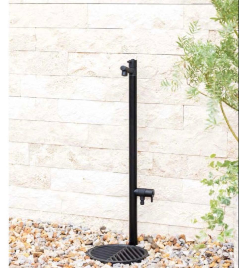 ジラーレWオールブラック 補助蛇口付き 「アルモ(ガーデンパン付き)」