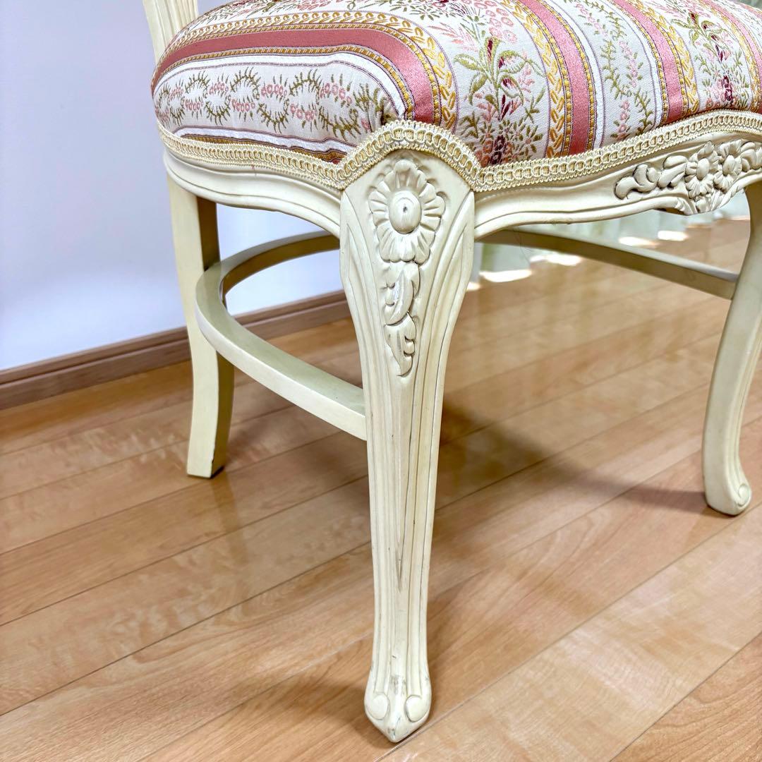 ロココ調 猫脚 ダイニングチェア アンティーク