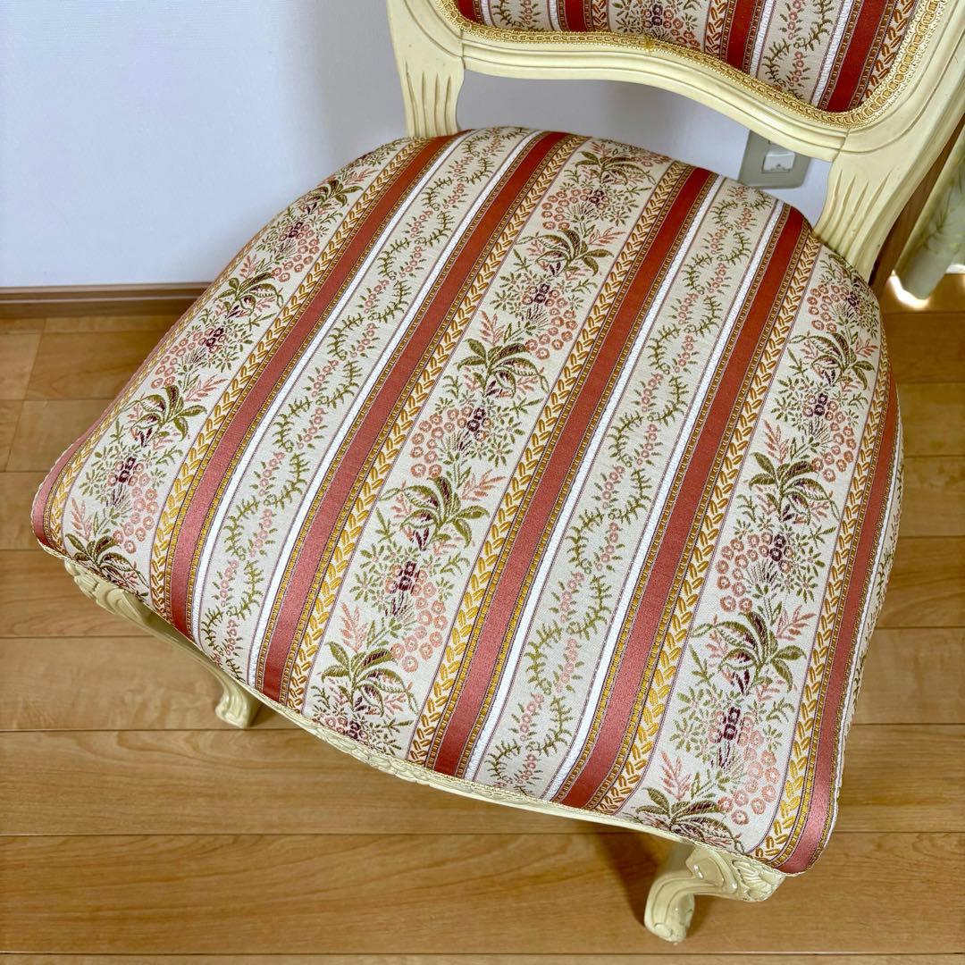 ロココ調 猫脚 ダイニングチェア アンティーク