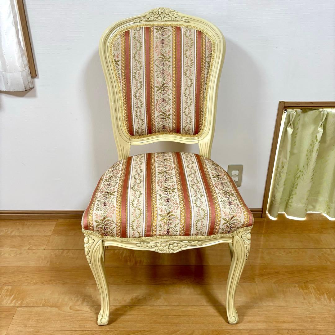 ロココ調 猫脚 ダイニングチェア アンティーク