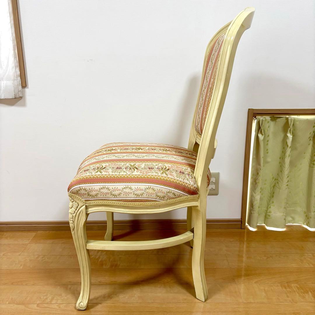 ロココ調 猫脚 ダイニングチェア アンティーク