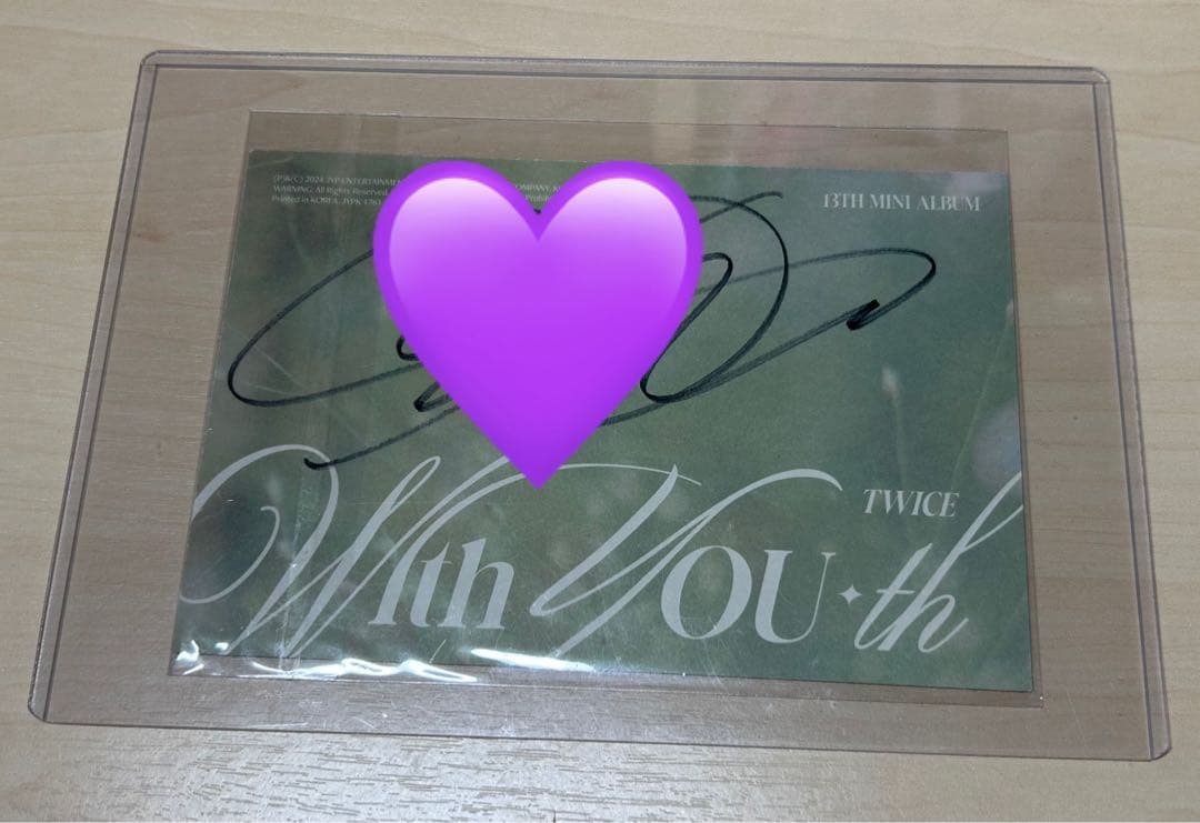 TWICE サナ With YOU-th 直筆サイン入り ポストカード