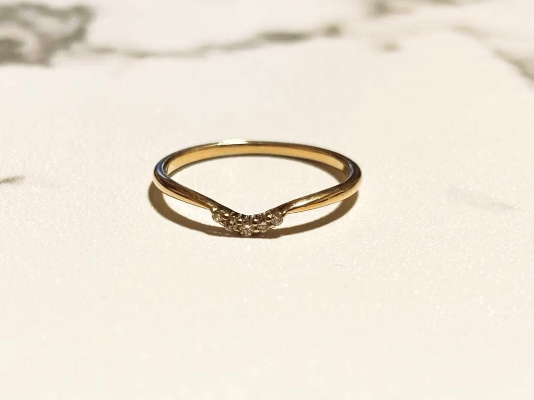 【最終値下げ】agete アガット 9号 ダイヤモンド K10 ゴールド リング