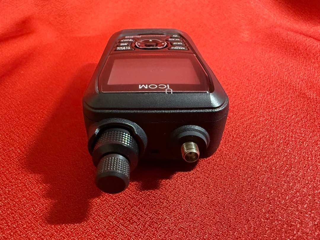 ICOM IC-R15（受信改造済）+乾電池ケース+ソフトウェア+ロッドアンテナ