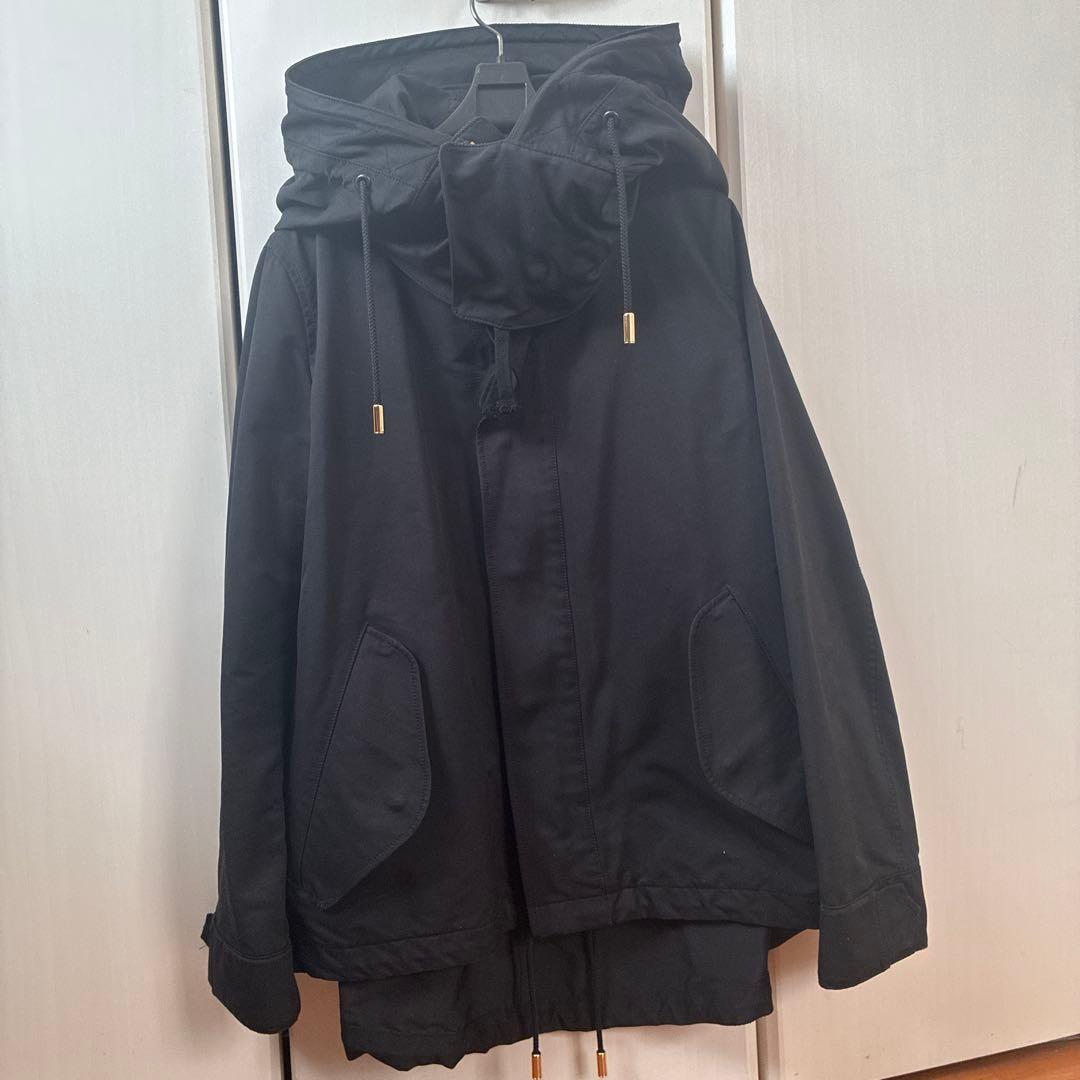 THE RERACS☆ライナー付きモッズコート☆ファーベスト☆ブラック☆3WAY