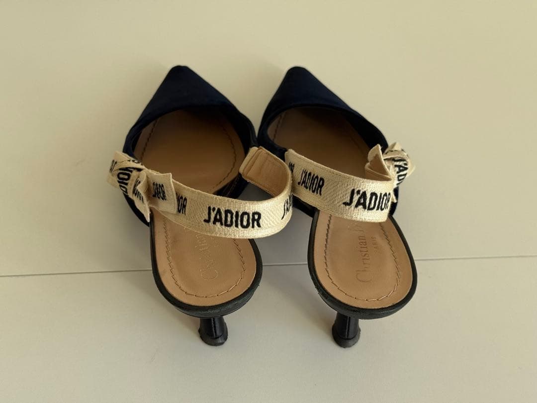 Dior J'ADIOR ブラックハイヒール 38 D