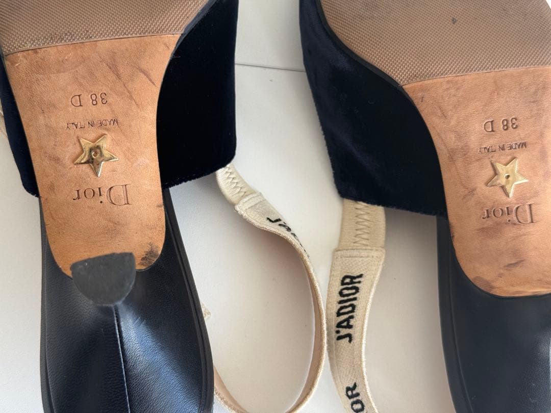 Dior J'ADIOR ブラックハイヒール 38 D