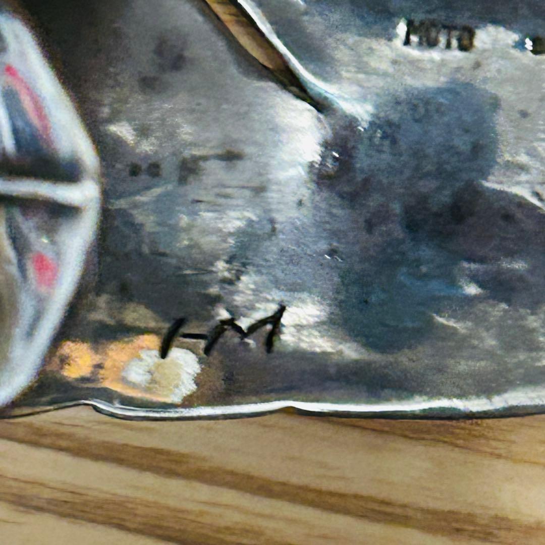 MOTO レザー シルバー バングル