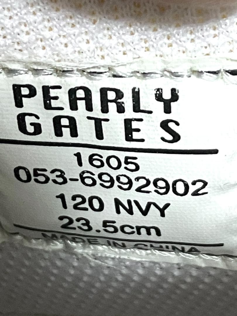 【24時間以内/匿名配送】良品 パーリーゲイツ ゴルフシューズ 23.5cm