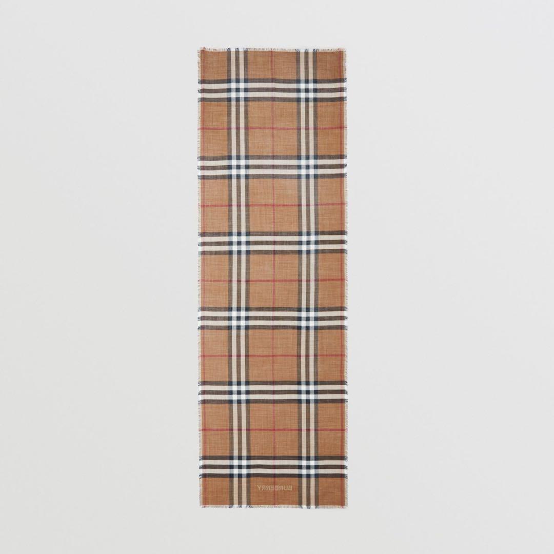 BURBERRY チェック柄マフラー　購入価格¥70,400