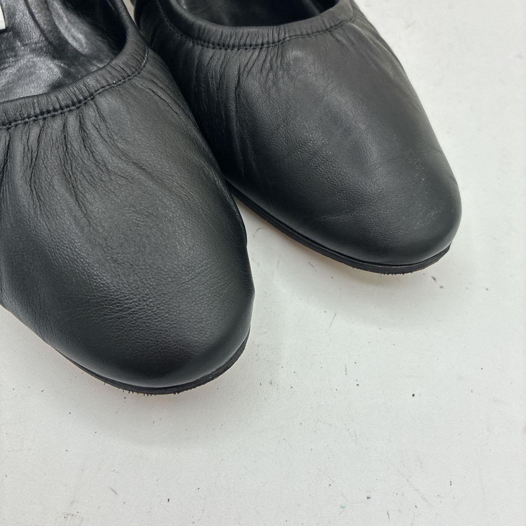 【美品】NEBULONI E. ネブローニ ギャザー パンプス 37 ブラック