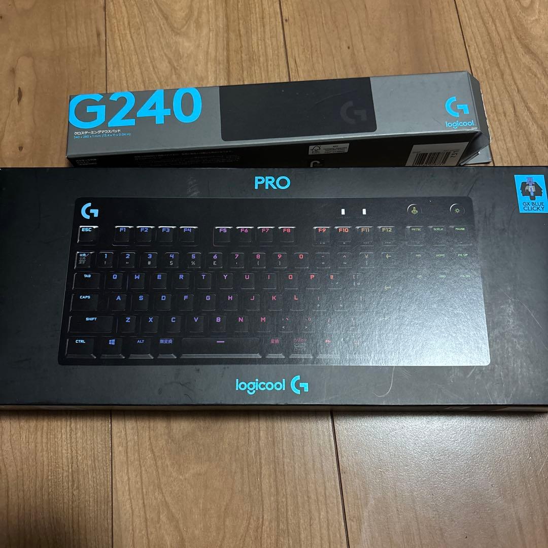 Logicool Gpro(有線、青軸) g703ワイヤレス g240