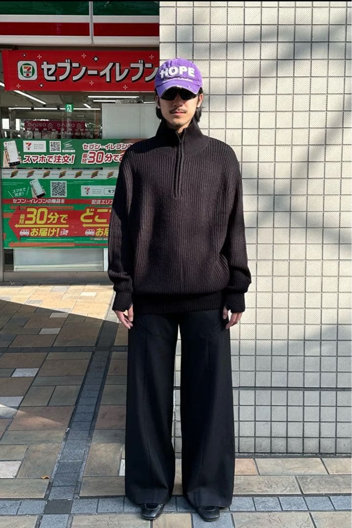 トップス Military half -zip Knit