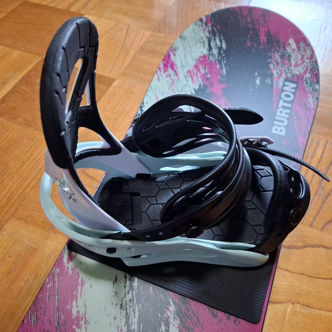 BURTON GROM 130cm 　キッズスノーボードバインディング２点セット