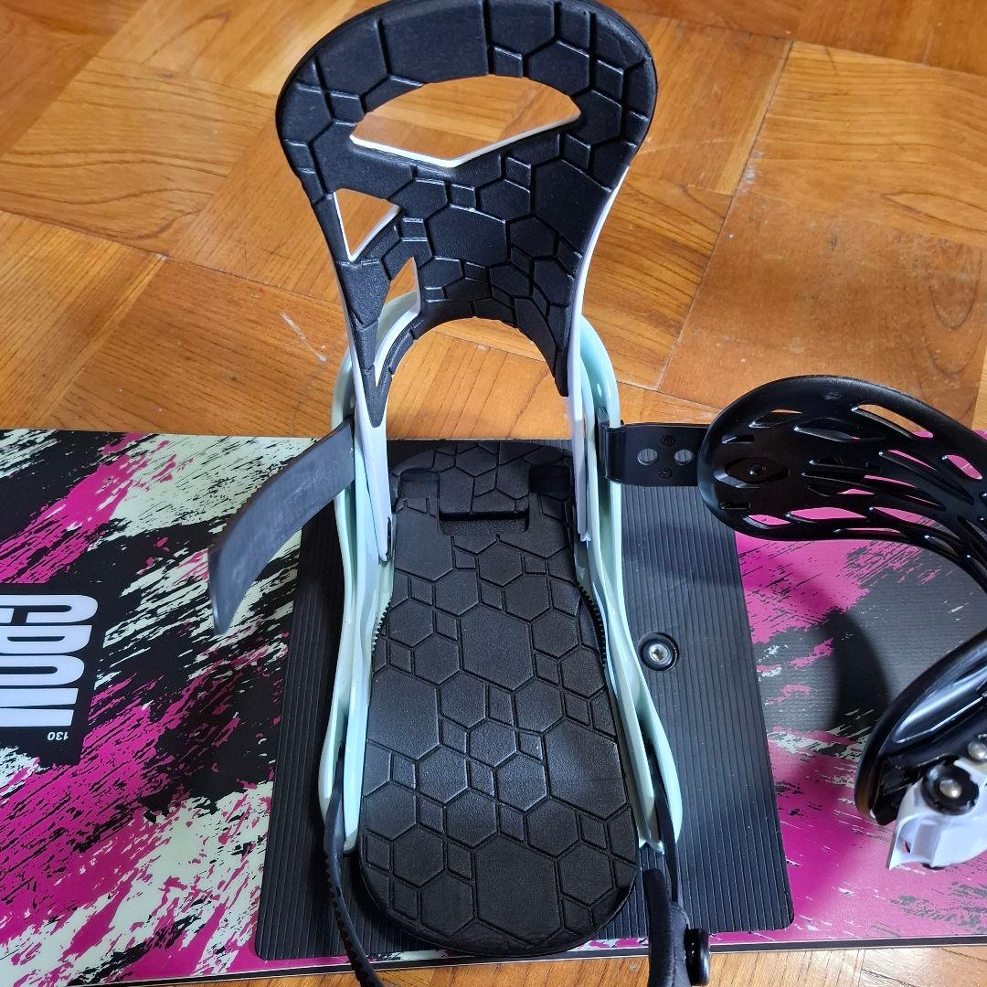 BURTON GROM 130cm 　キッズスノーボードバインディング２点セット