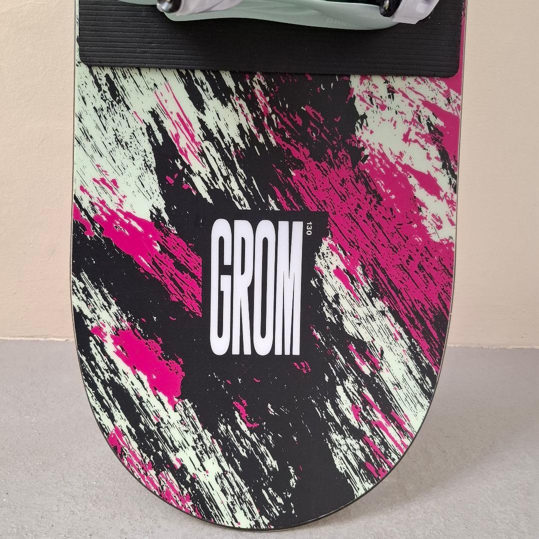BURTON GROM 130cm 　キッズスノーボードバインディング２点セット