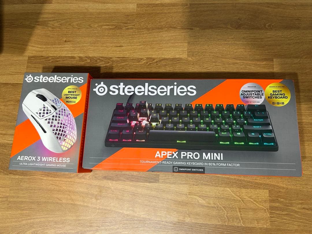 キーボード APEX PRO MINI + AEROX 3 WIRELESS