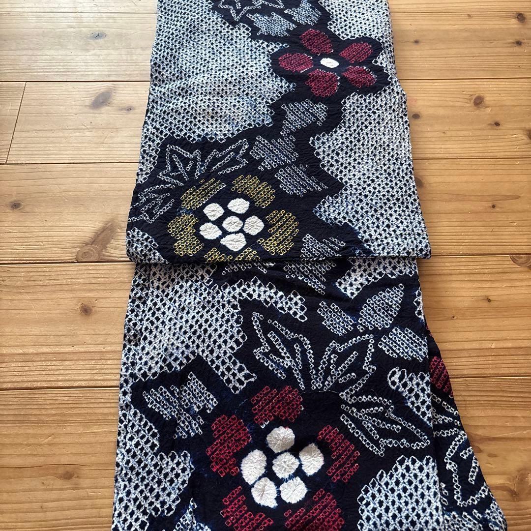 浴衣 3点 有松絞り浴衣 リメイク 昭和レトロ まとめ売り 古布