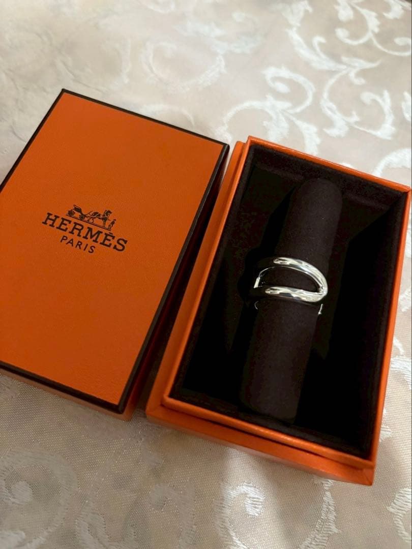 新品未使用 HERMES オスモズ PM 58 リング シルバー