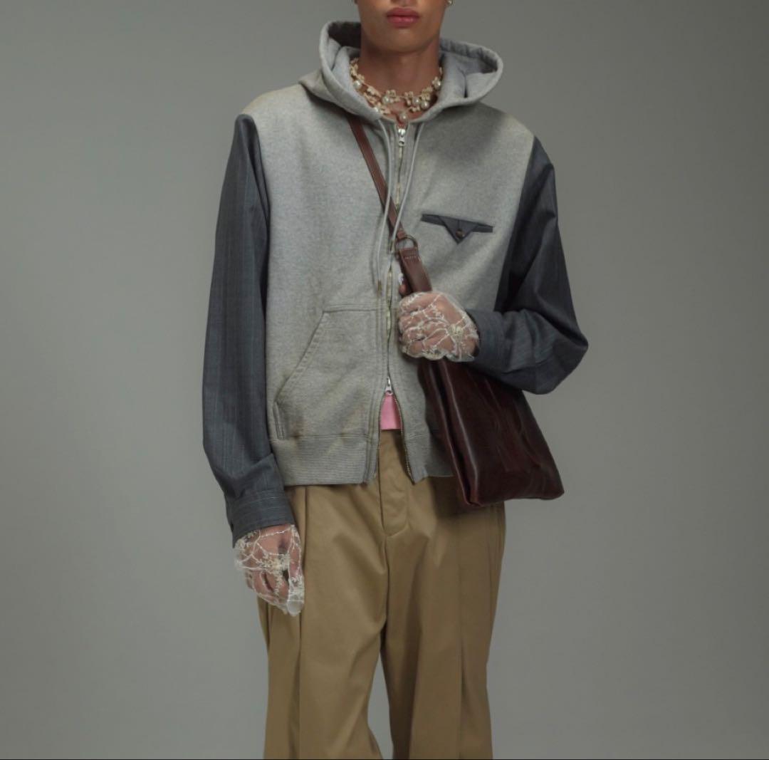 khoki Combination Zip Hoodie コッキ 26ss 3