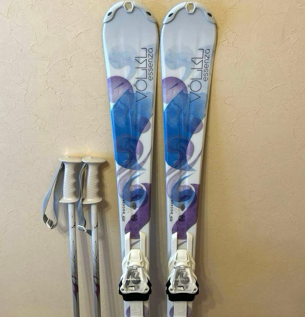 ◾️カービングスキーセット　スキー板141㎝　ブーツ24㎝　女性用　レディース用