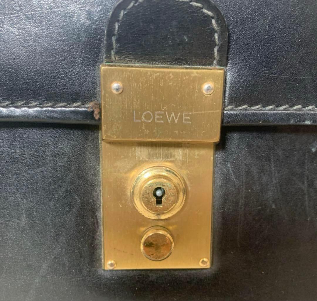 LOEWE ロエベ　ビジネスバッグ　ハンドバッグ　書類　レザー　ブラック