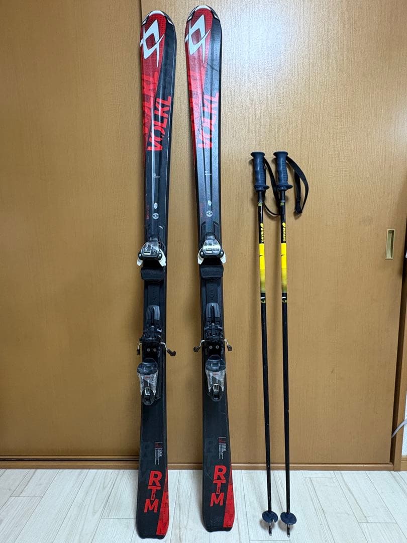 フォルクル　スキー板　166cm VOLKL シナノストック付き