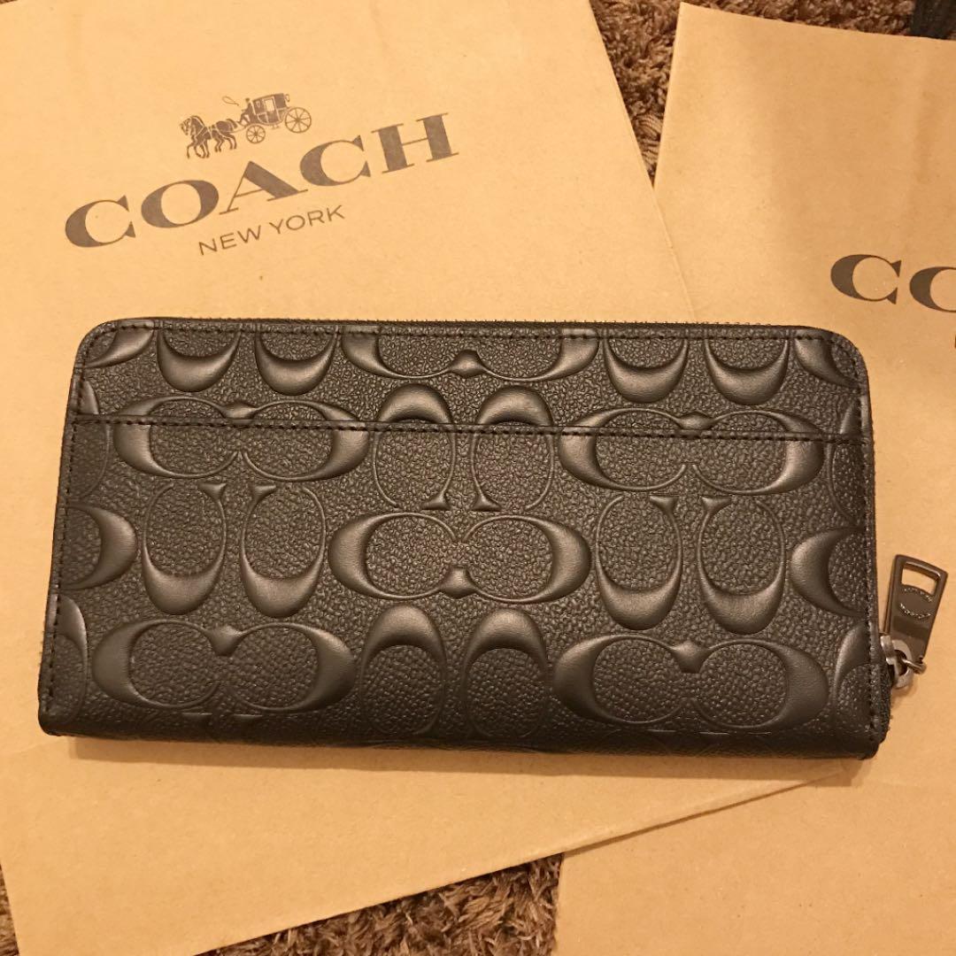 【再値下げ】COACH 長財布 ブラック