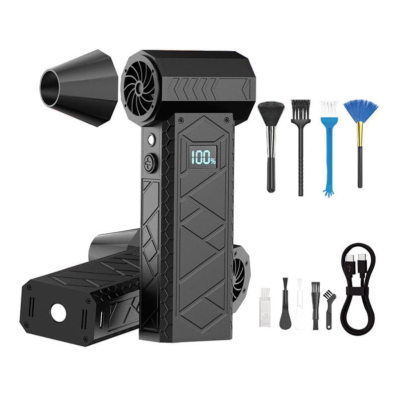 ハンディブロワー ブラック コードレス 充電式 小型 強力 エアダスター ターボ