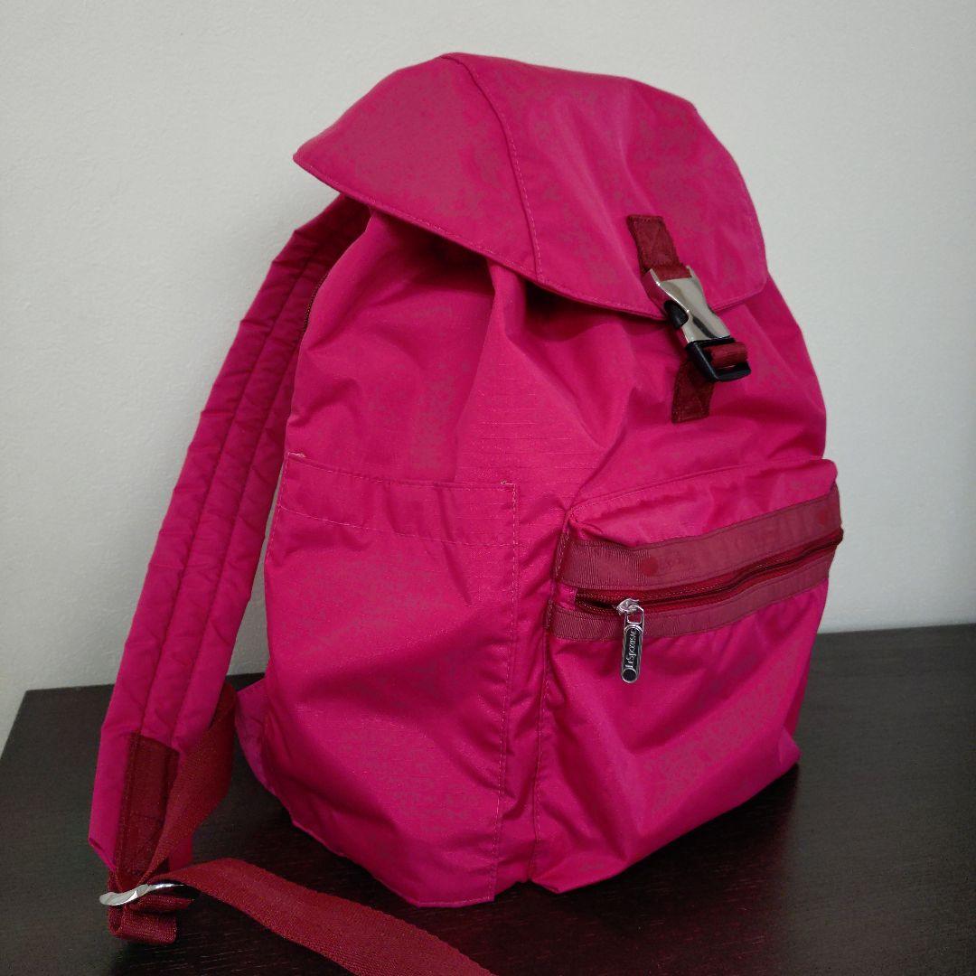 LeSportsac×神崎恵 コラボ バックパック リュック ピンクピーコック