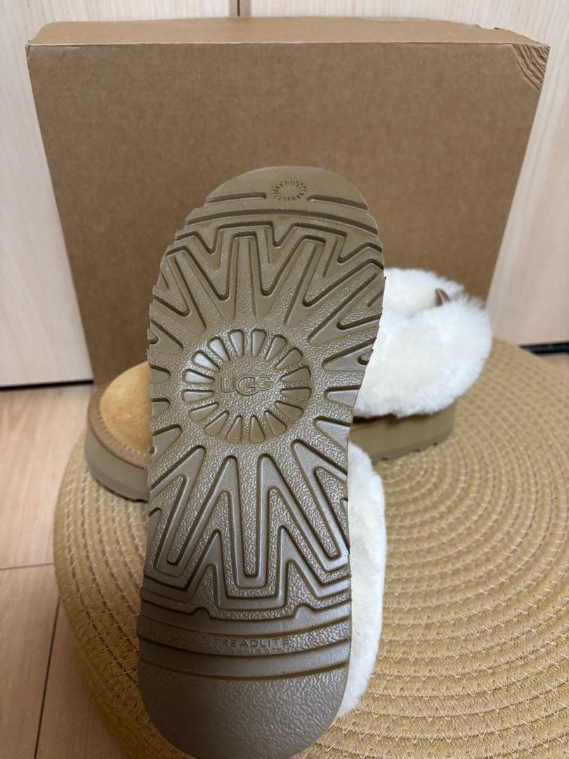 限定価額38cm厚底UGG ふわふわムートンブーツ ブラウン