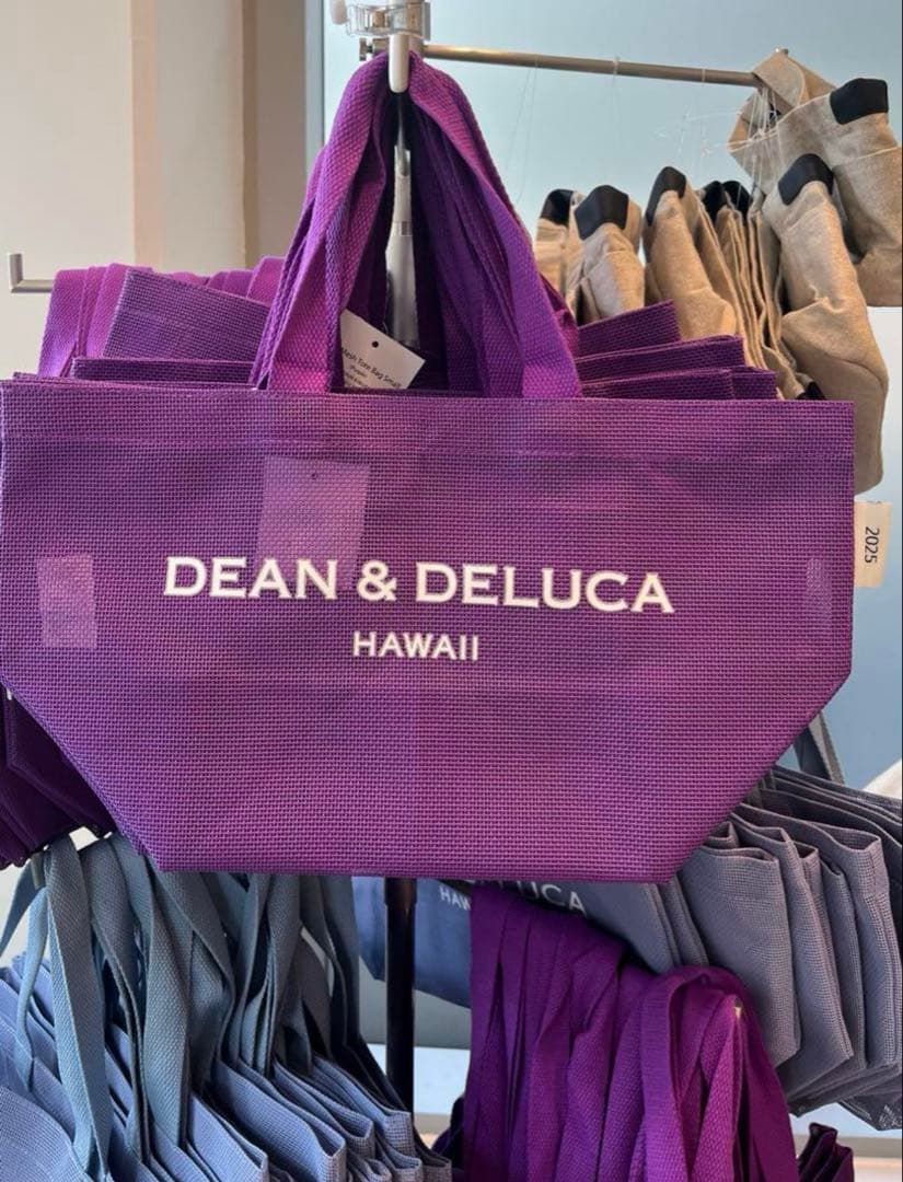 DEAN & DELUCA メッシュトートバッグ パープル