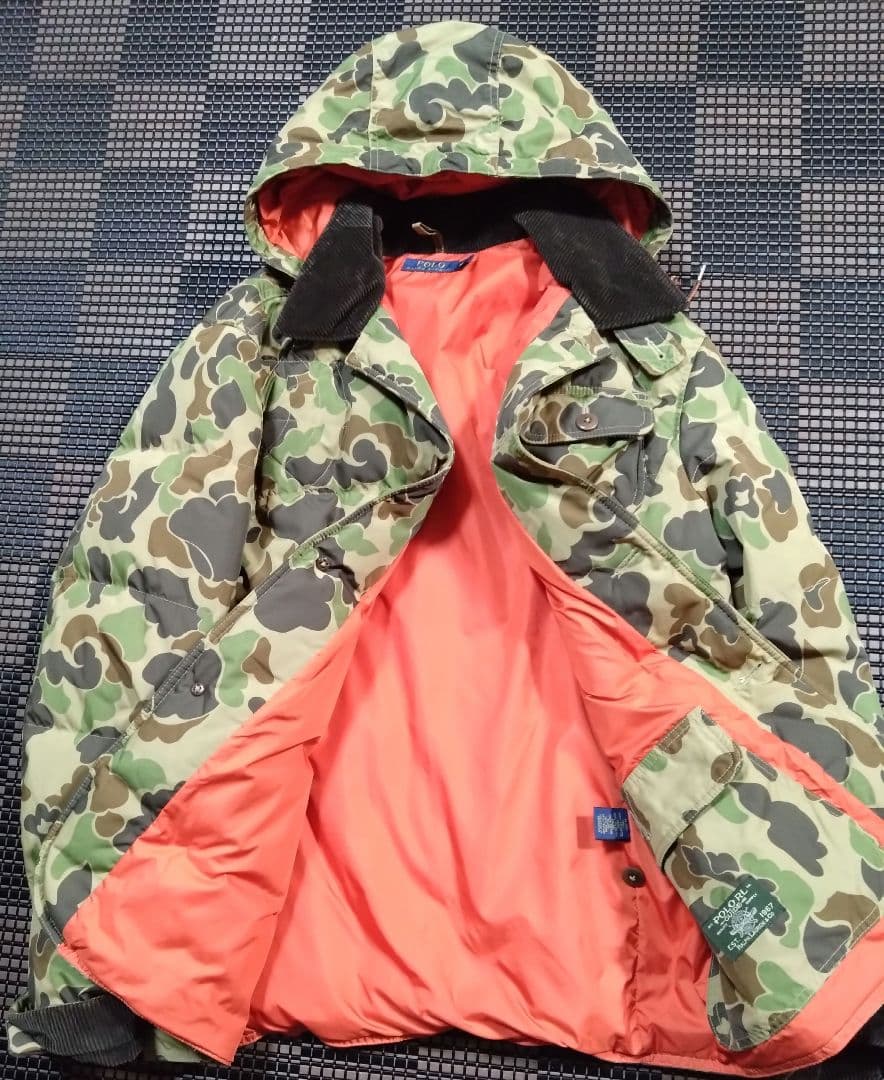 【yyt】 ポロラルフローレン ハンティング ダウンジャケット 迷彩 M