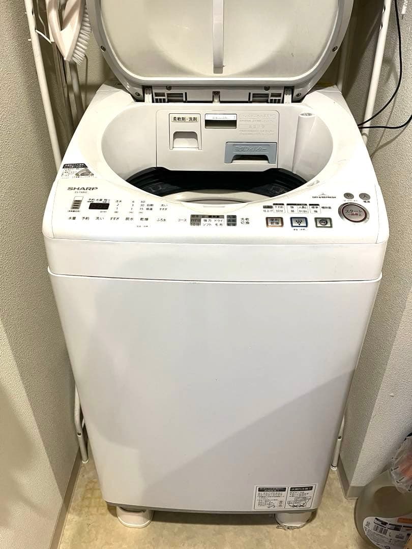 送料込　SHARP 8kg 縦型　全自動洗濯機 乾燥機能付　本体　2012年製