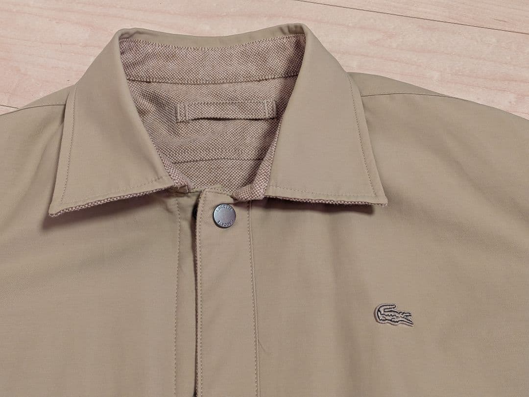 Lacoste ベージュボタン付きシャツ